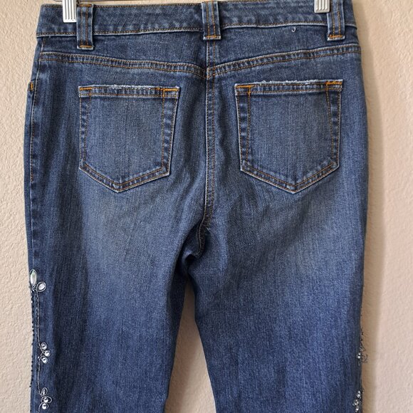 INC Concepts y2k Embellished Boot Cut Jeans Size 6P - Picture 7 of 12